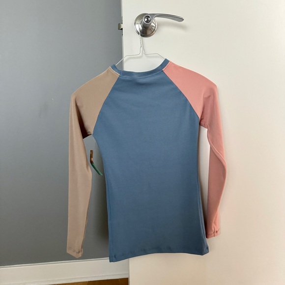 Seea Doheny Rash Guard, Pastel Rib, S - Picture 2 of 4